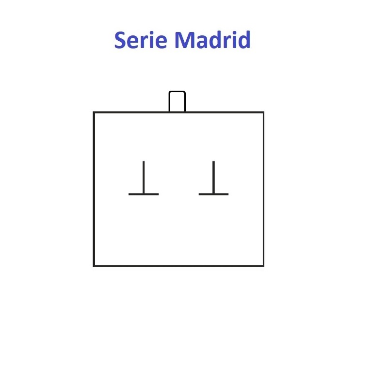 Estuche Madrid pendientes 54x59x35 mm.